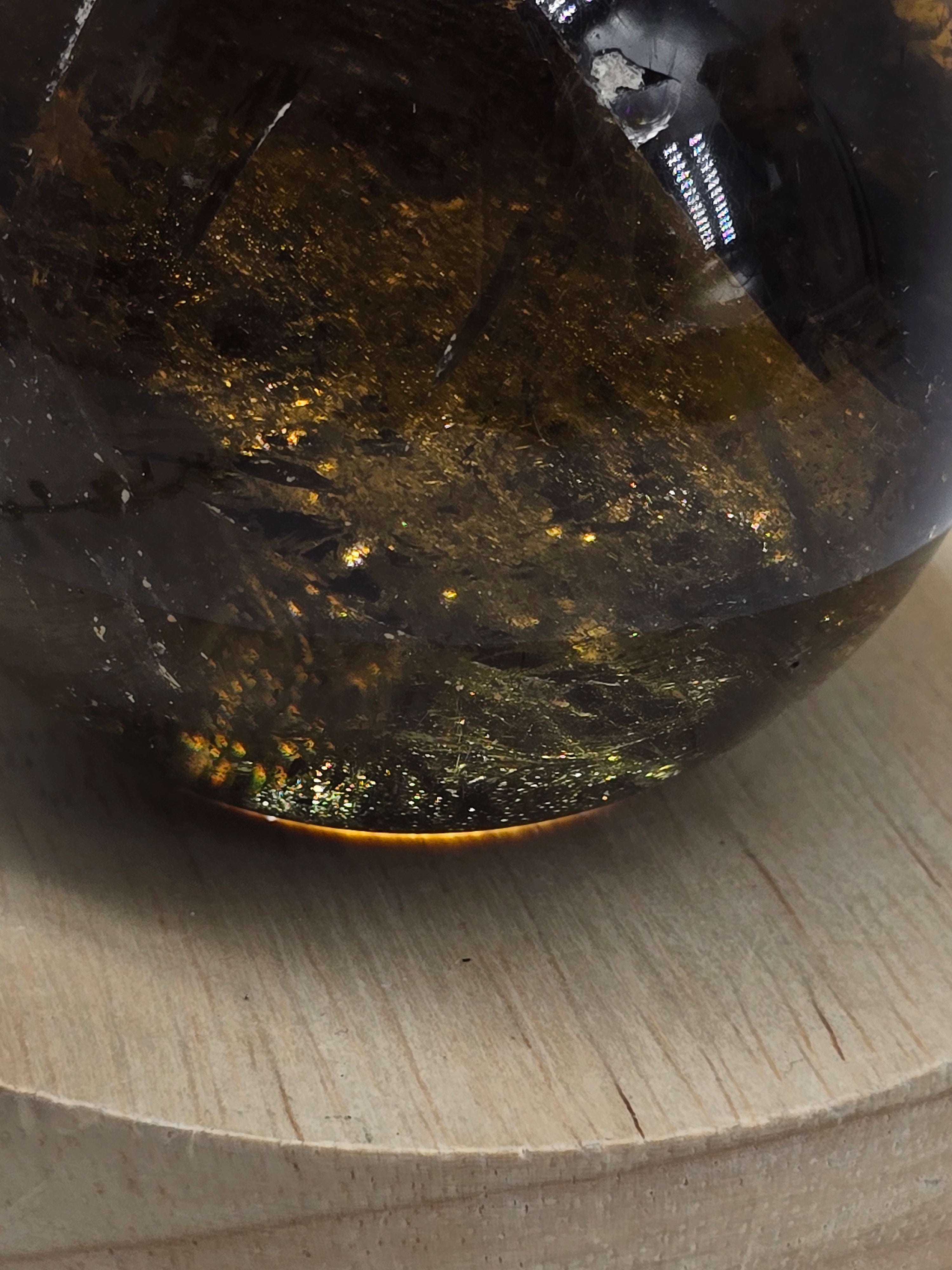 High-Grade Smoky Quartz Sphere 7.5cm – Stone of Power, Grounding Protection & Deep Energy Detox (0.55kg) Crystal Wellness