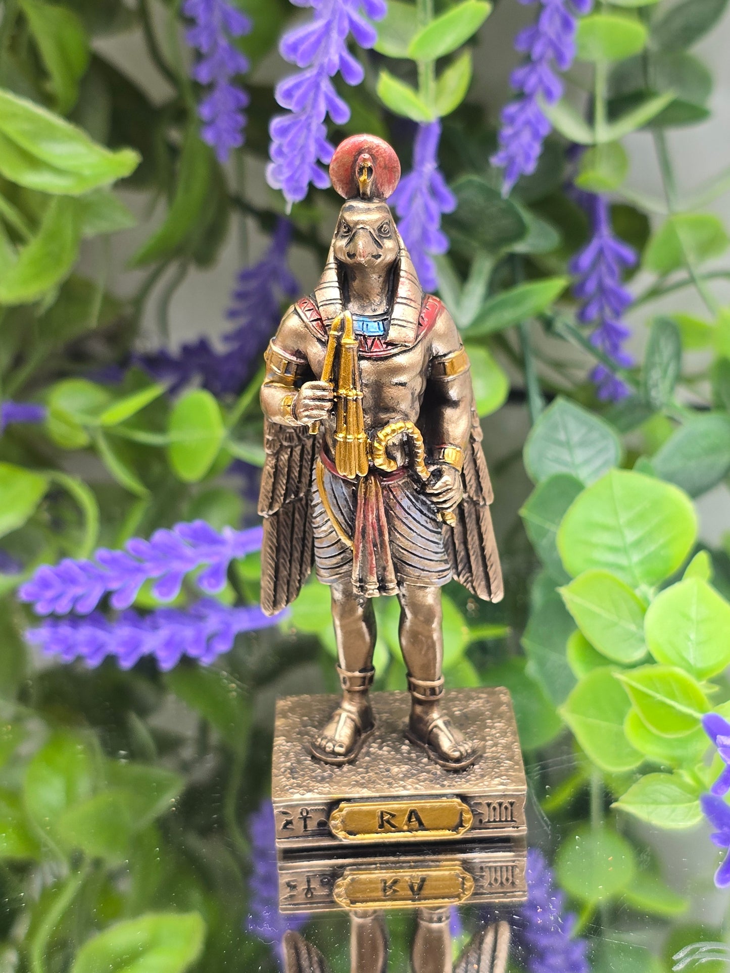 Ra God of the Sun Mini Figurine 8.9cm Crystal Wellness