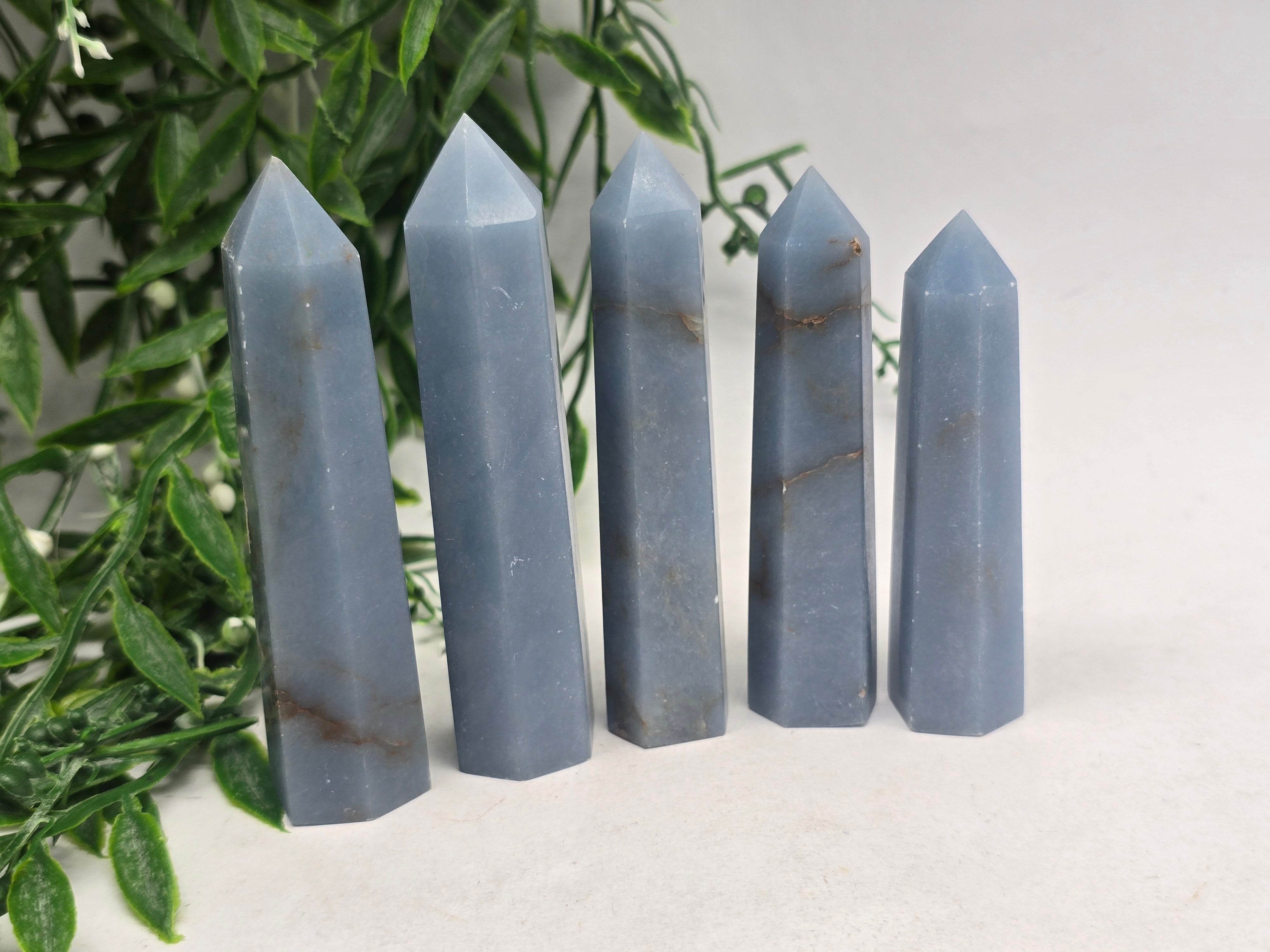 Angelite Point Crystal Wellness