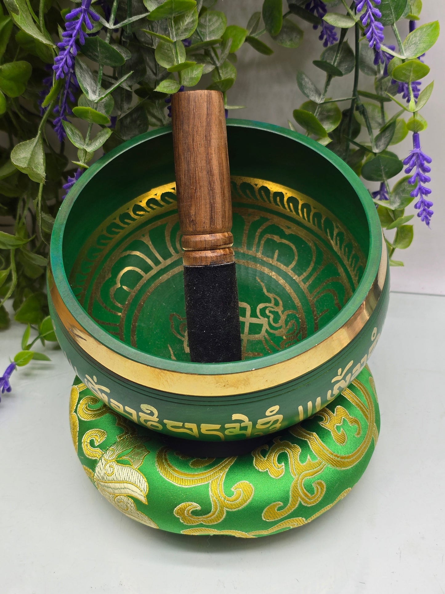 Tibetan Sound Healing Bowl – 6 Inch | F Note | Heart Chakra Crystal Wellness