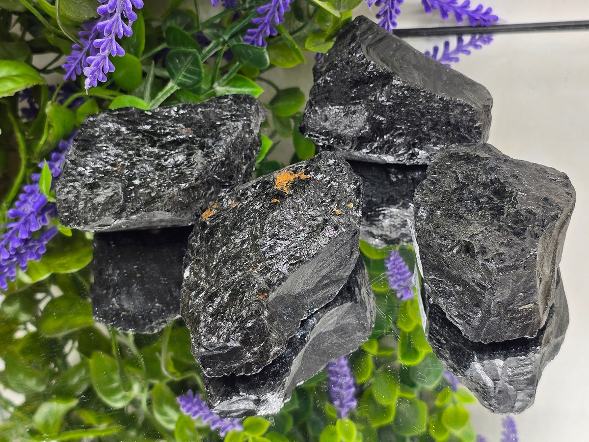 Natural Black Tourmaline Raw – Stone of Powerful Protection, Grounding & Energy Shield Crystal Wellness