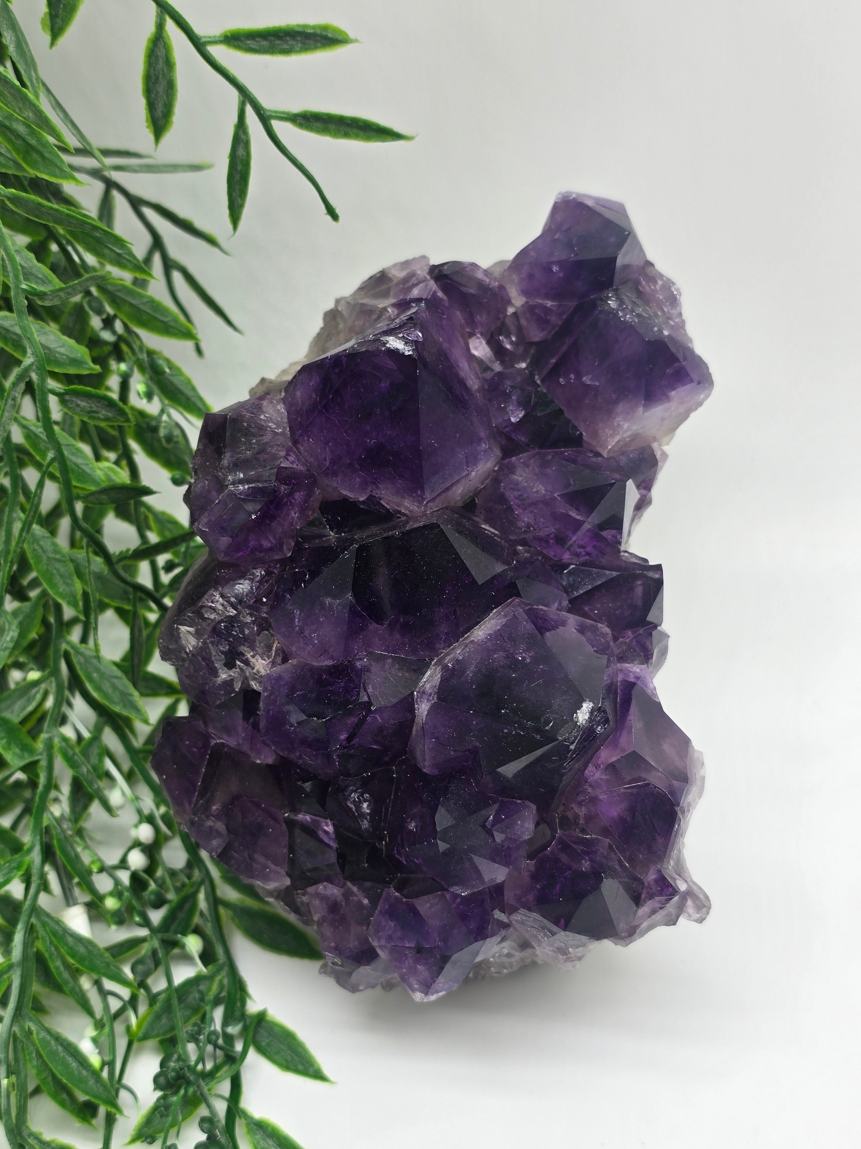 Deep Purple Amethyst Cluster – AAA Grade, 2.3kg Crystal Wellness