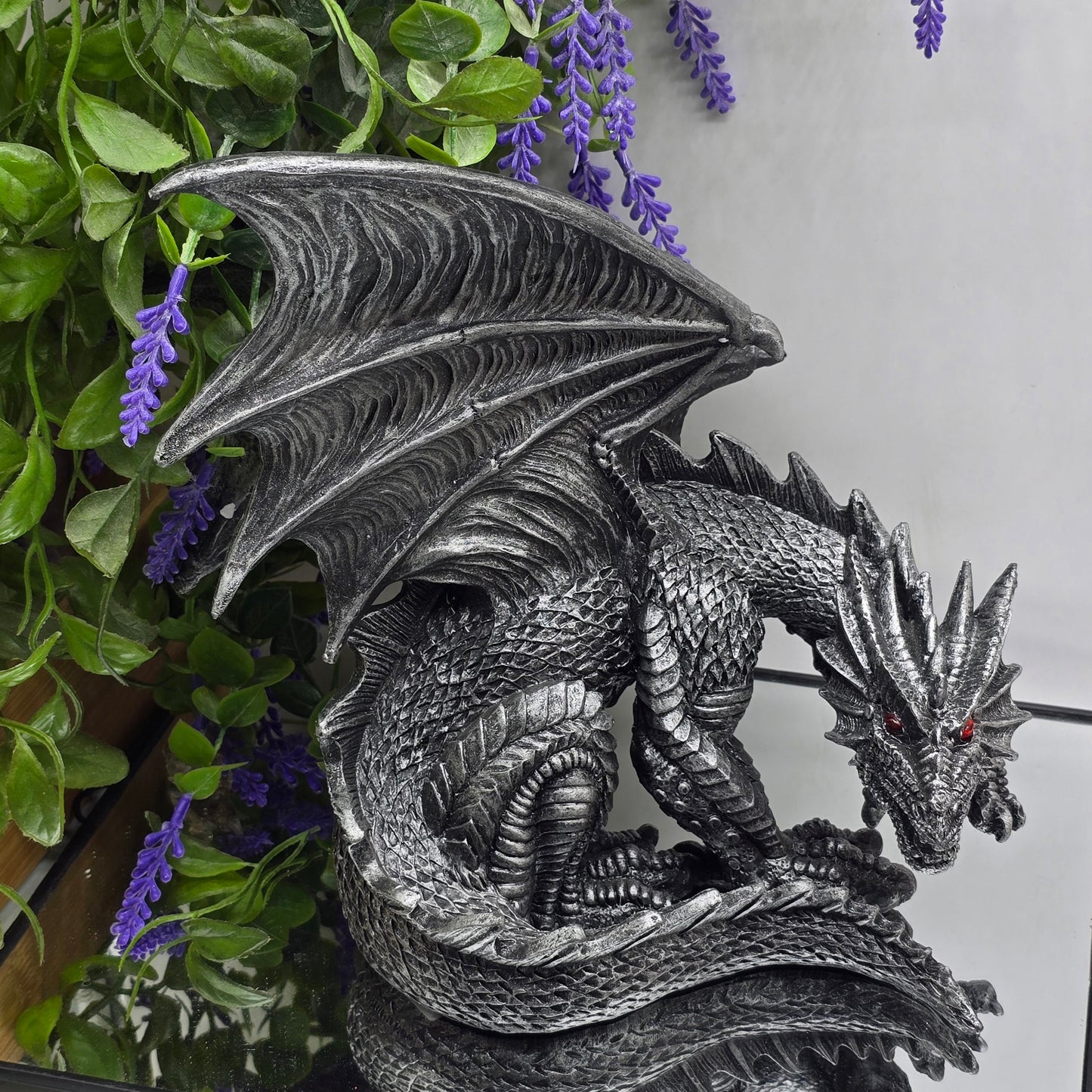 Gothic Dragon Guardian Figurine (Protection & Ancient Power) Crystal Wellness