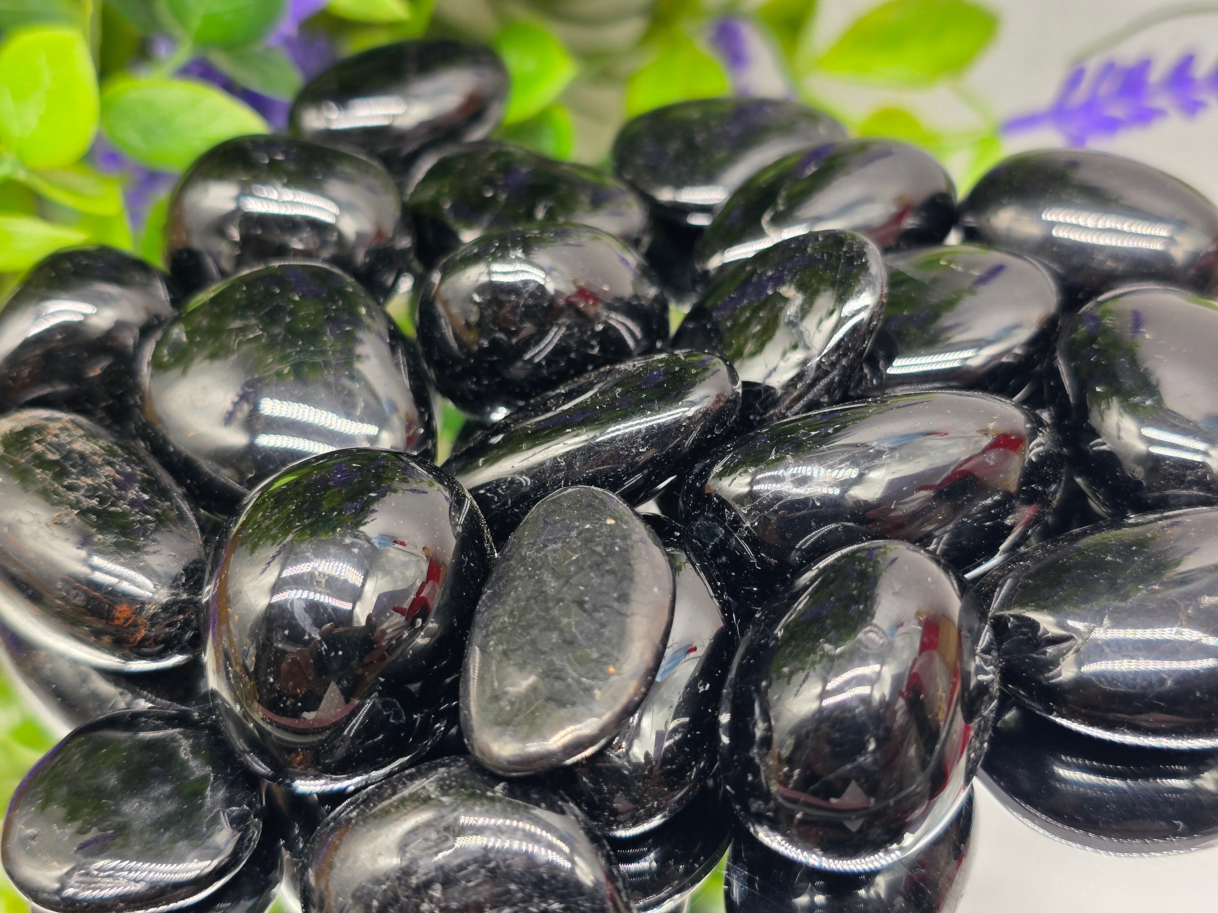 Black Tourmaline Tumbled Stone (Stone of Ultimate Protection & Grounding) Crystal Wellness