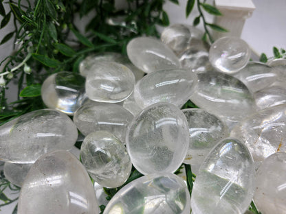 Premium Madagascar Clear Quartz Palmstone — Stone of Clarity, Amplification & Ultimate Power Crystal Wellness