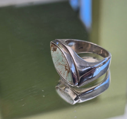 Variscite 925 Sterling Silver Ring Size 8 — Stone of Insight & Peace Crystal Wellness