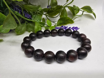Rosewood Bracelet 12mm Crystal Wellness