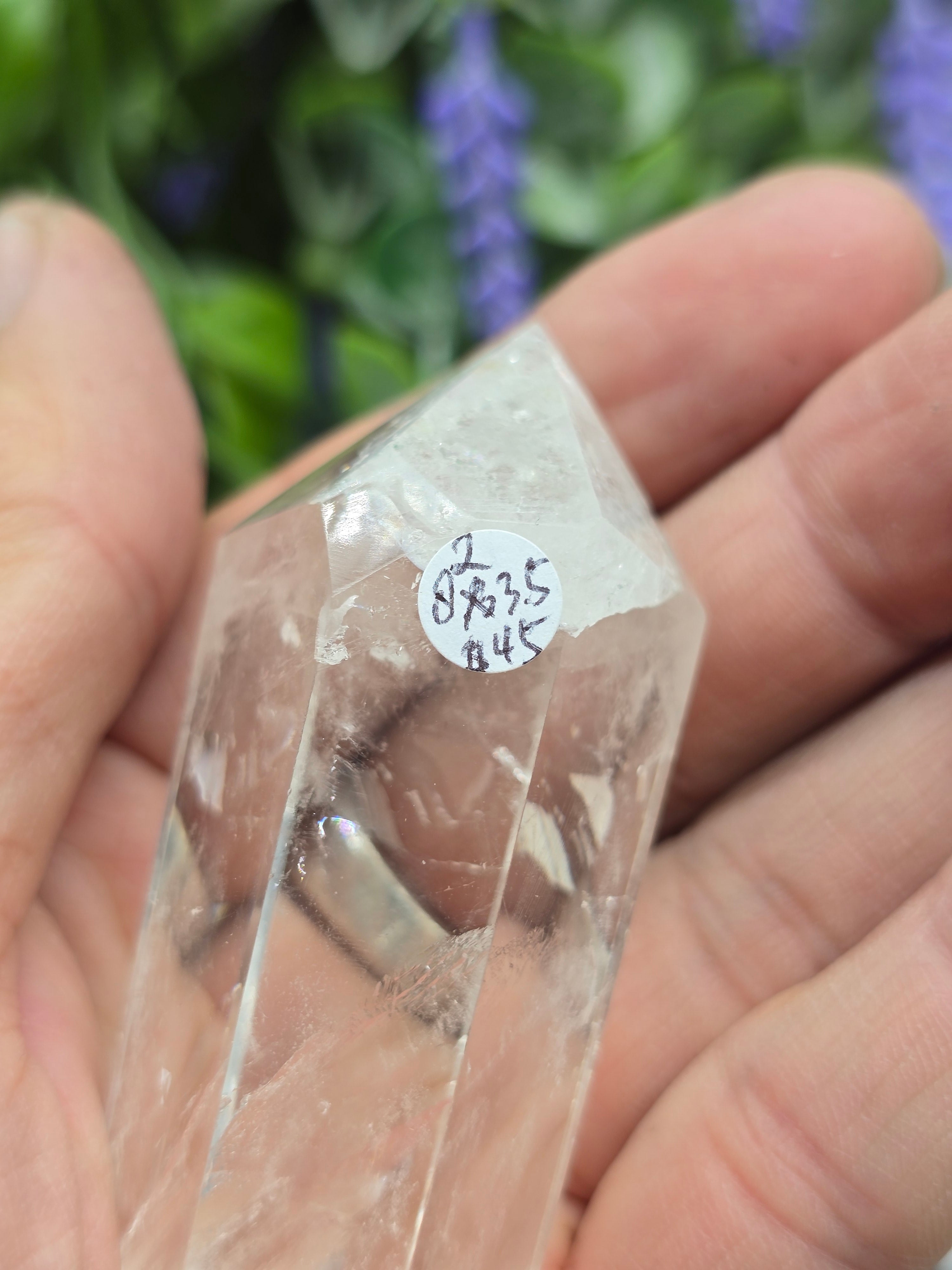 Premium Brazilian Clear Quartz Double-Terminated Crystal Point | High-Grade Polished Quartz Wand | Stone of Clarity, Amplification & Divine Light Crystal Wellness