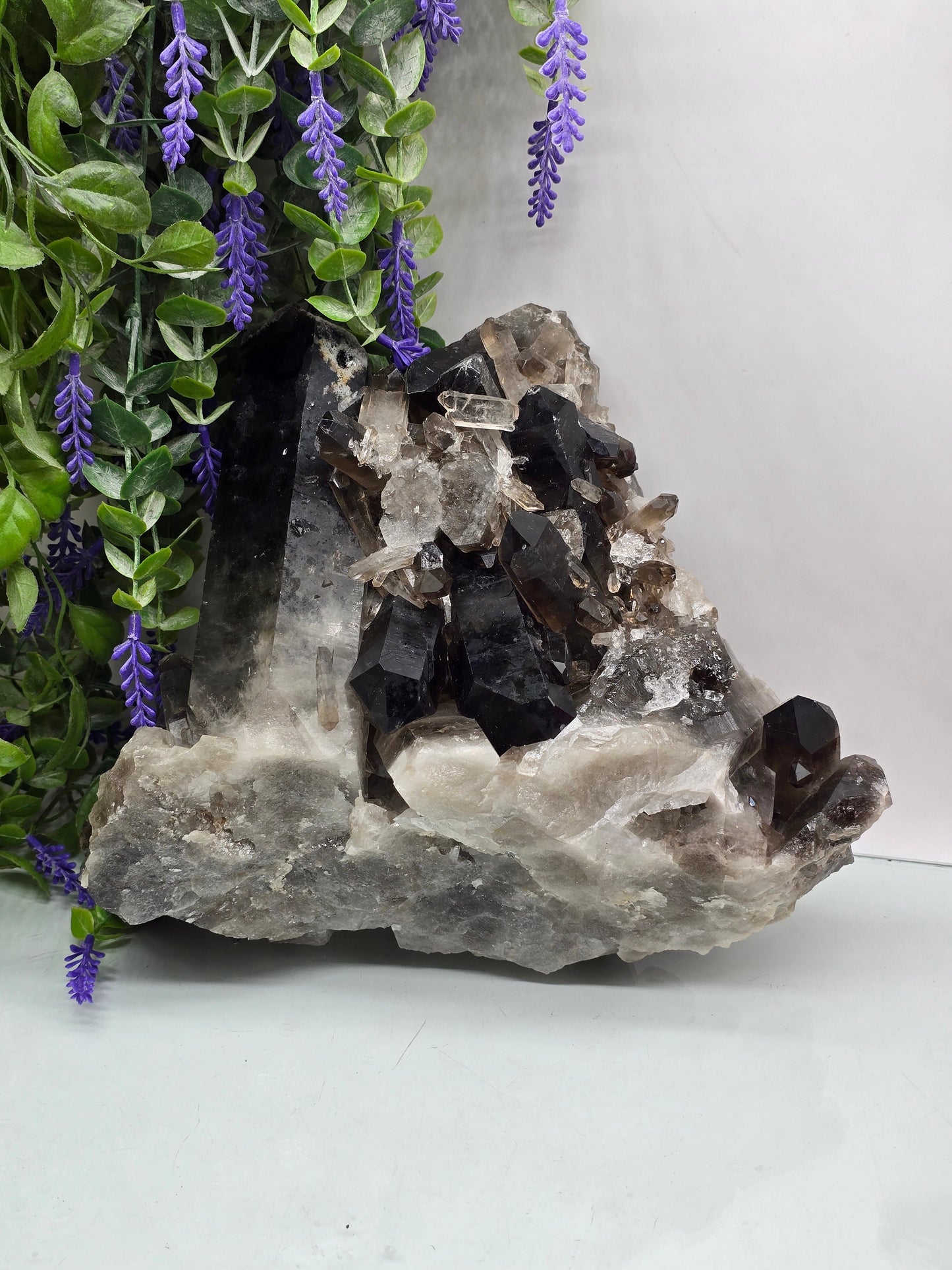 Smoky Quartz Crystal Cluster – Stone of Grounding, Protection & Positive Transformation Crystal Wellness