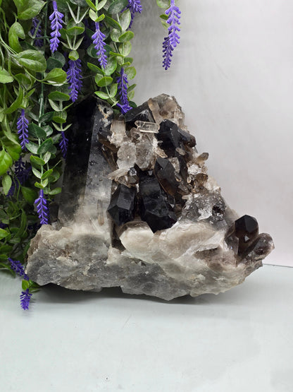 Smoky Quartz Crystal Cluster – Stone of Grounding, Protection & Positive Transformation Crystal Wellness