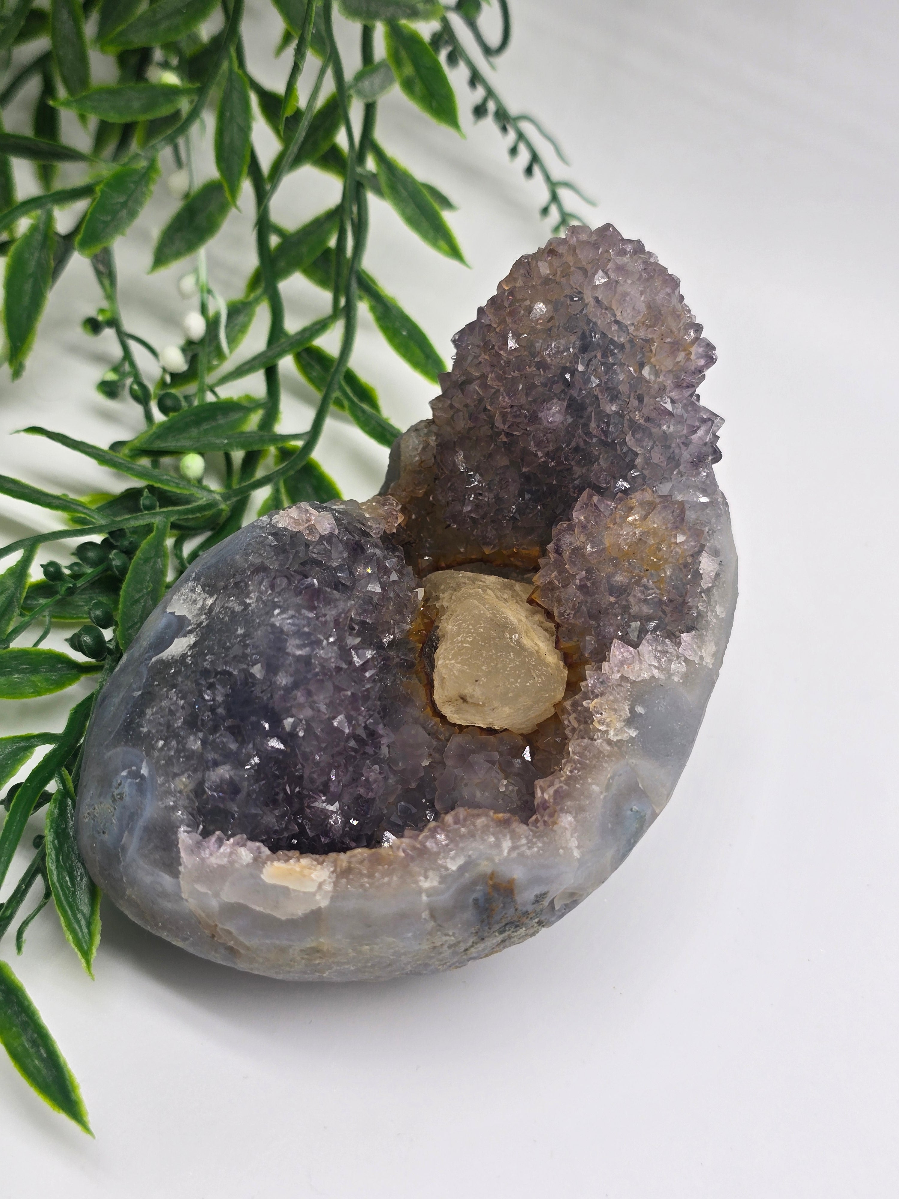 Rare Spirit Quartz with Calcite – 11x8x7cm | 0.5kg” Crystal Wellness