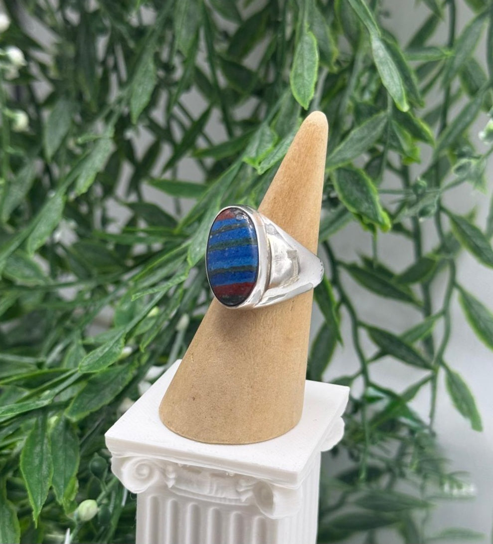 Sonora Sunset 925 Sterling Silver Ring – Size 7 (Stone of Vital Force & Empowered Action) Crystal Wellness