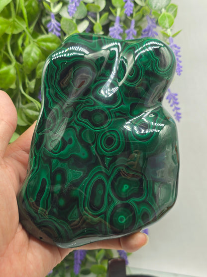 Premium Malachite Freeform 1.4kgs 20x11x5cm – Stone of Transformation & Protection Crystal Wellness