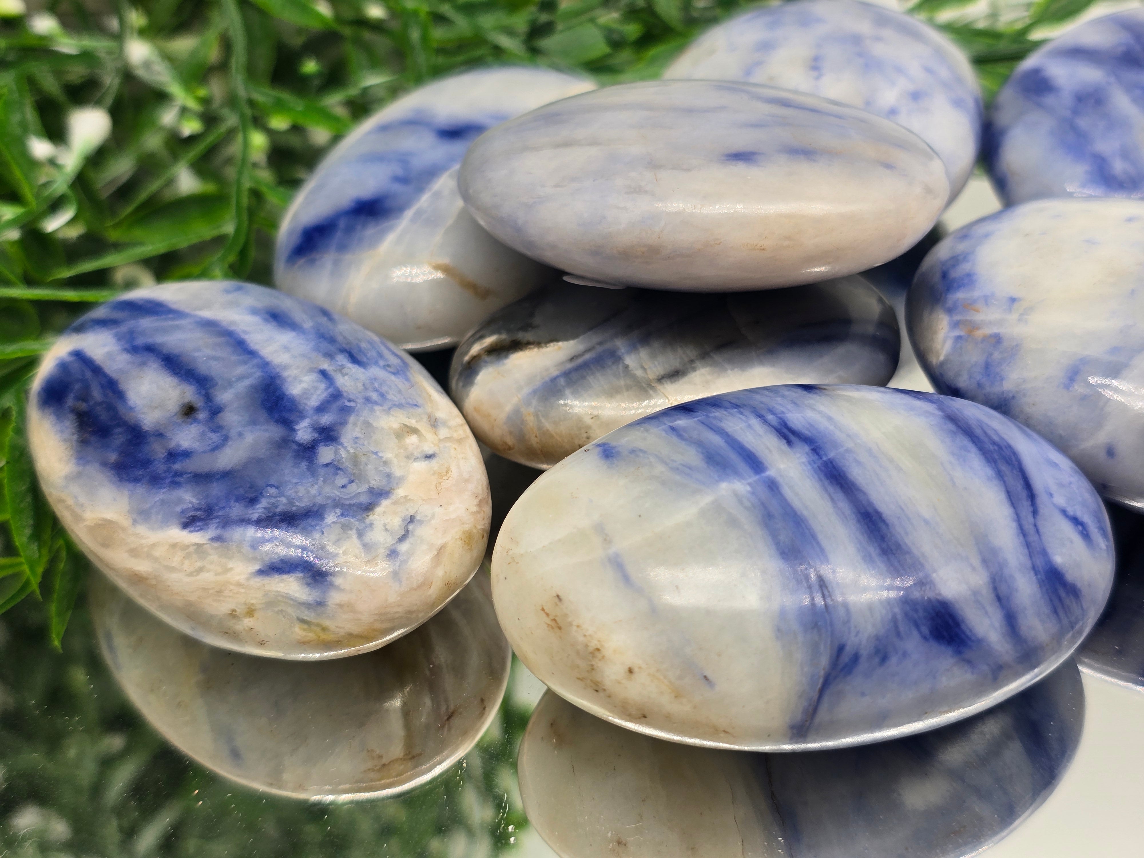 Afghanite Palmstone (Stone of Higher Mind, Truth & Spiritual Awakening) Crystal Wellness