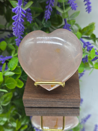 Premium Grade Rose Quartz Heart – Stone of Unconditional Love, Peace & Emotional Healing Crystal Wellness