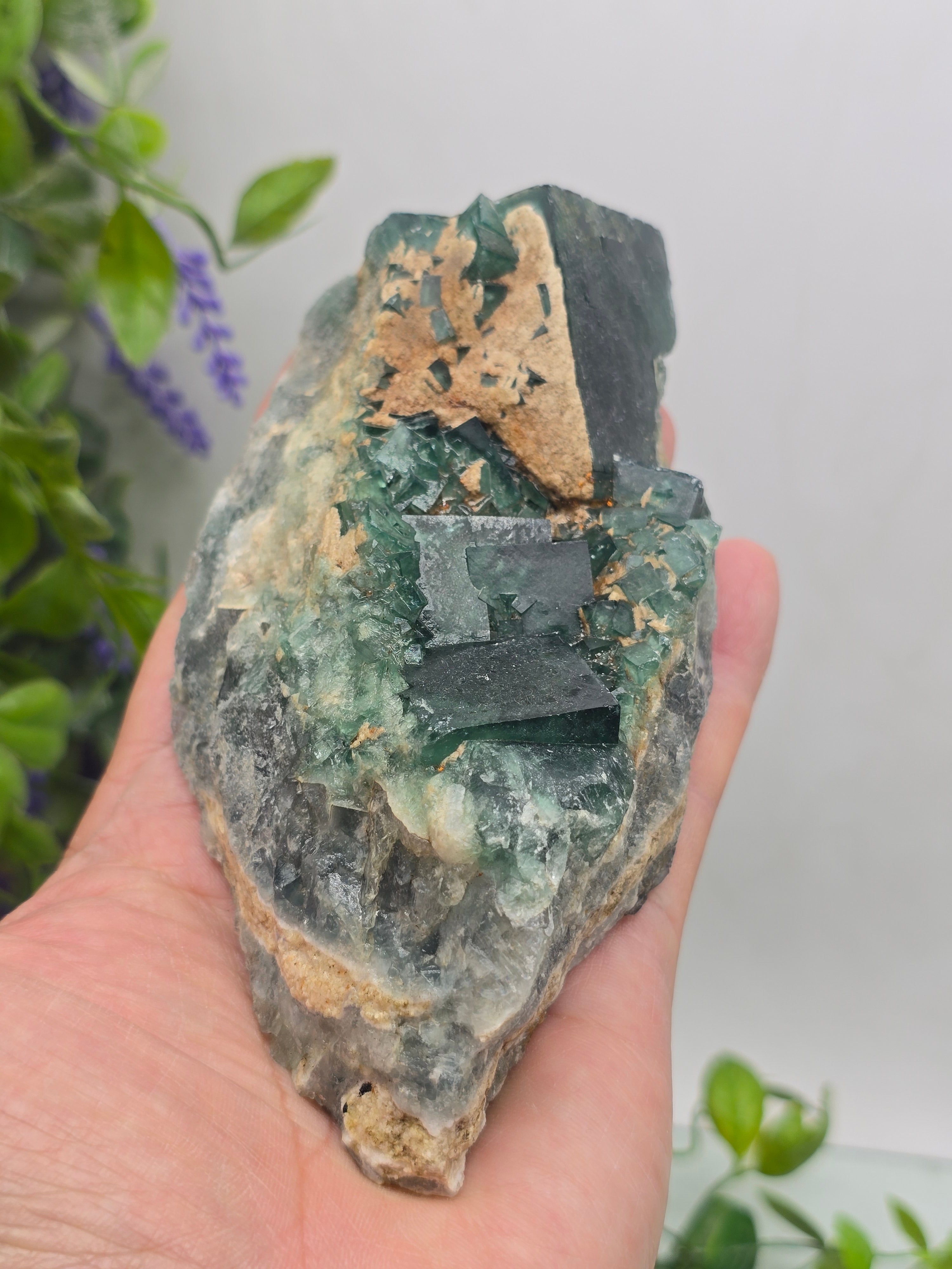 Green Fluorite Cluster Specimen Premium Quality(Stone of Clarity & Heart Alignment) Crystal Wellness