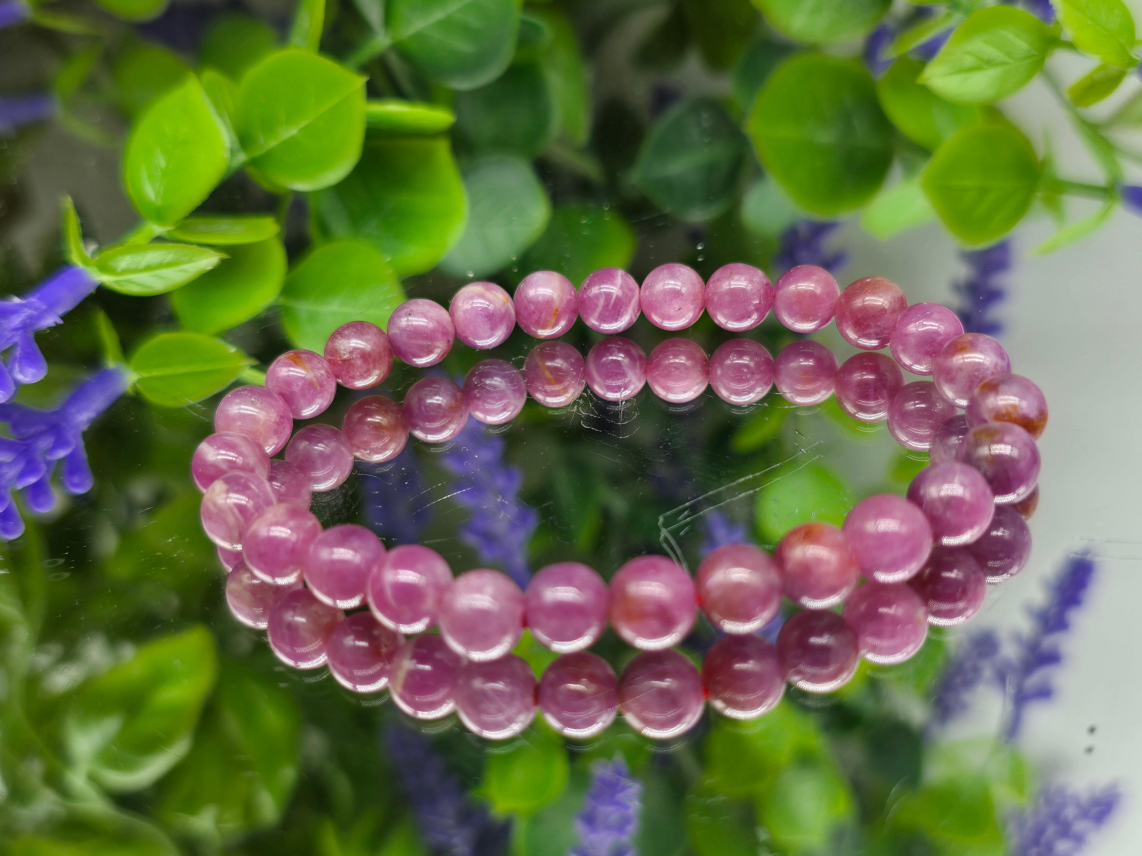 Ruby AAA Grade Beads Bracelet Crystal Wellness