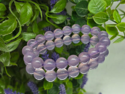 Natural Purple Agate Beads Bracelet - Peace, Emotional balance & Inner strength Crystal Wellness