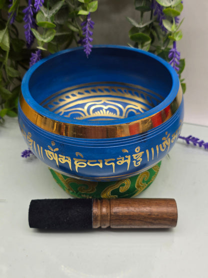 Tibetan Singing Bowl — 6 Inch | B Note | Crown Chakra |
“Royal Blue Crown of Spiritual Awakening” Crystal Wellness