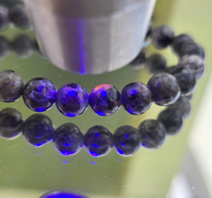 Yooperlite 8 mm Beads Bracelet – “Inner Light & Truth Illumination” Crystal Wellness