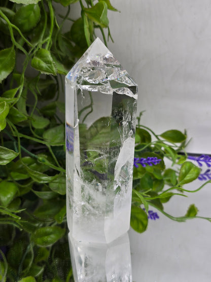 Clear Quartz Generator 14 × 5 × 5 cm (Stone of Amplification & Clarity)