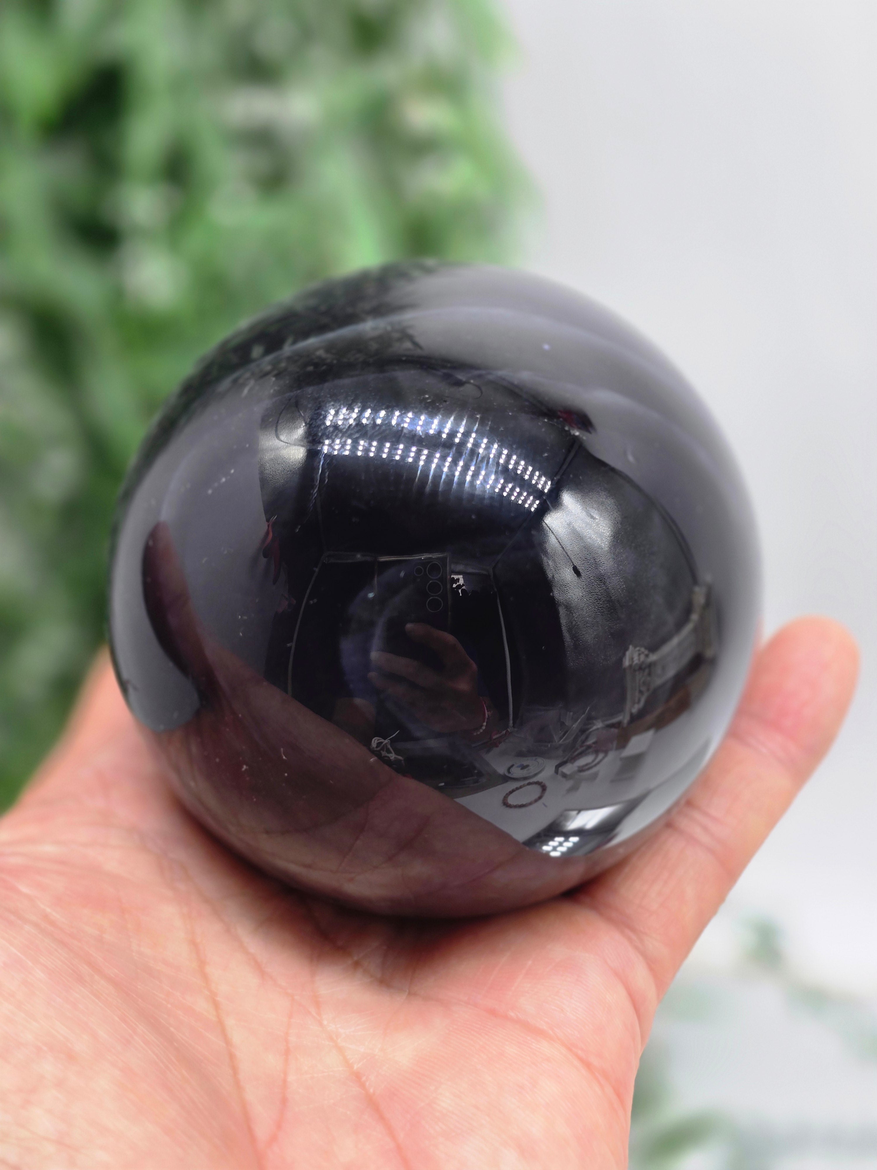 Rainbow Obsidian Sphere 8.5 cm (Stone of Emotional Healing & Gentle Protection) Crystal Wellness