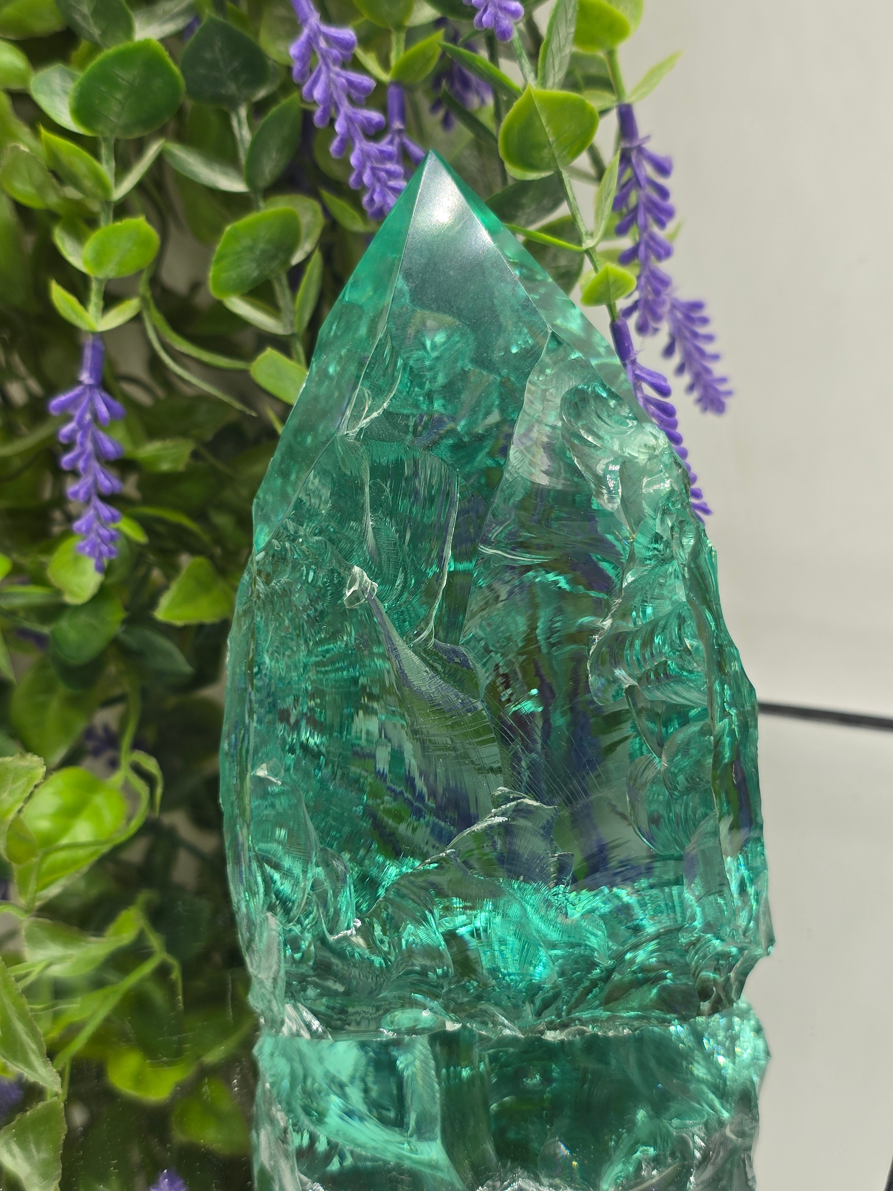 Blue Obsidian Freeform Tower – Calm, Protection & Emotional Balance Crystal Wellness