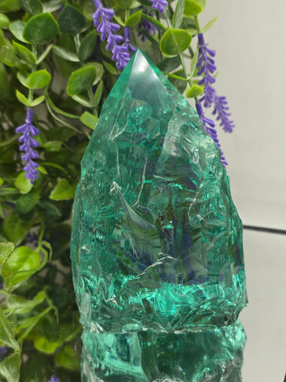 Blue Obsidian Freeform Tower – Calm, Protection & Emotional Balance Crystal Wellness