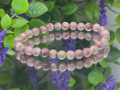 Cinnabar Bracelet 6mm (Stone of Prosperity & Transformation) Crystal Wellness
