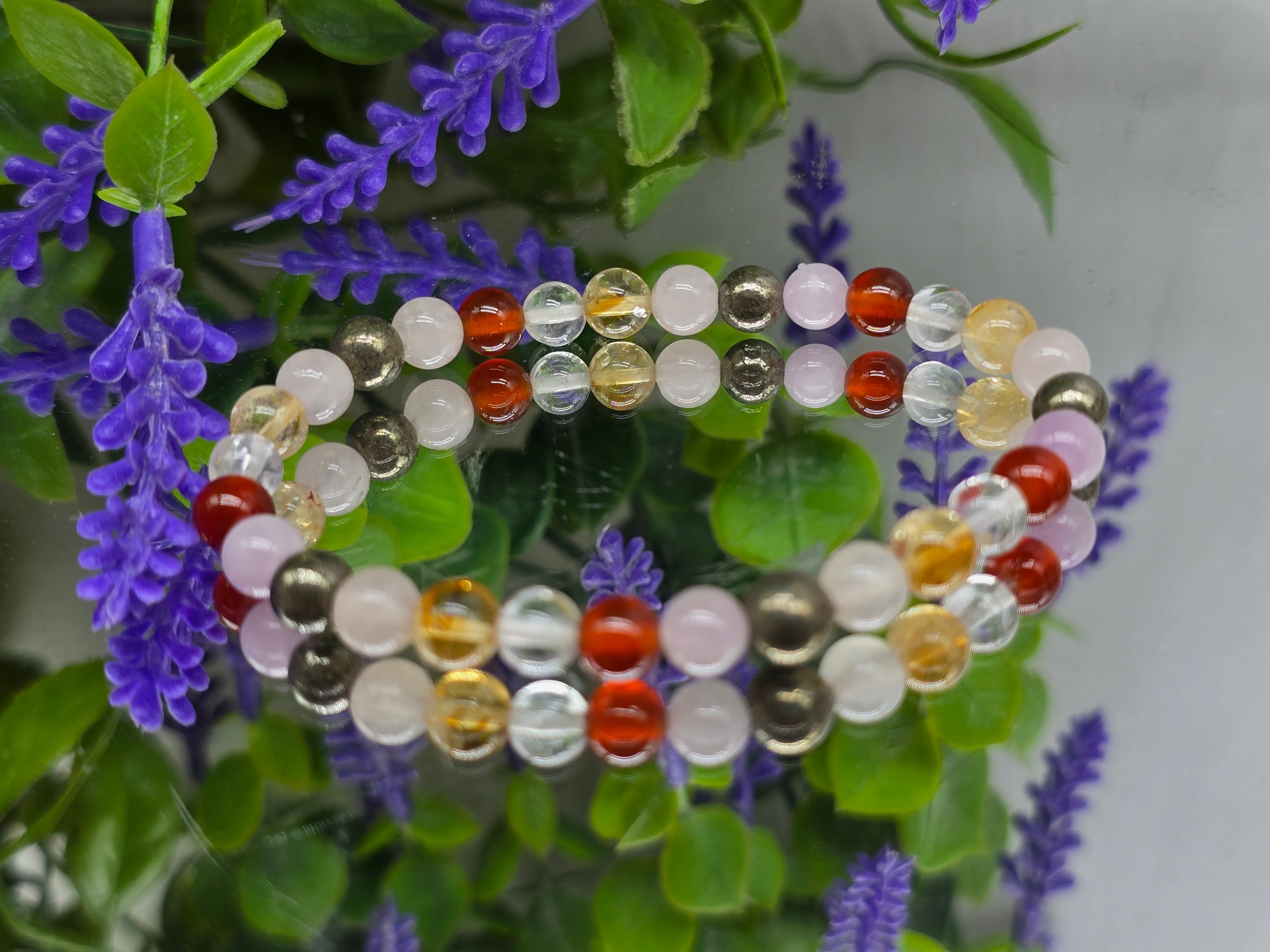 Harmony & Prosperity 6mm Beads Bracelet Crystal Wellness