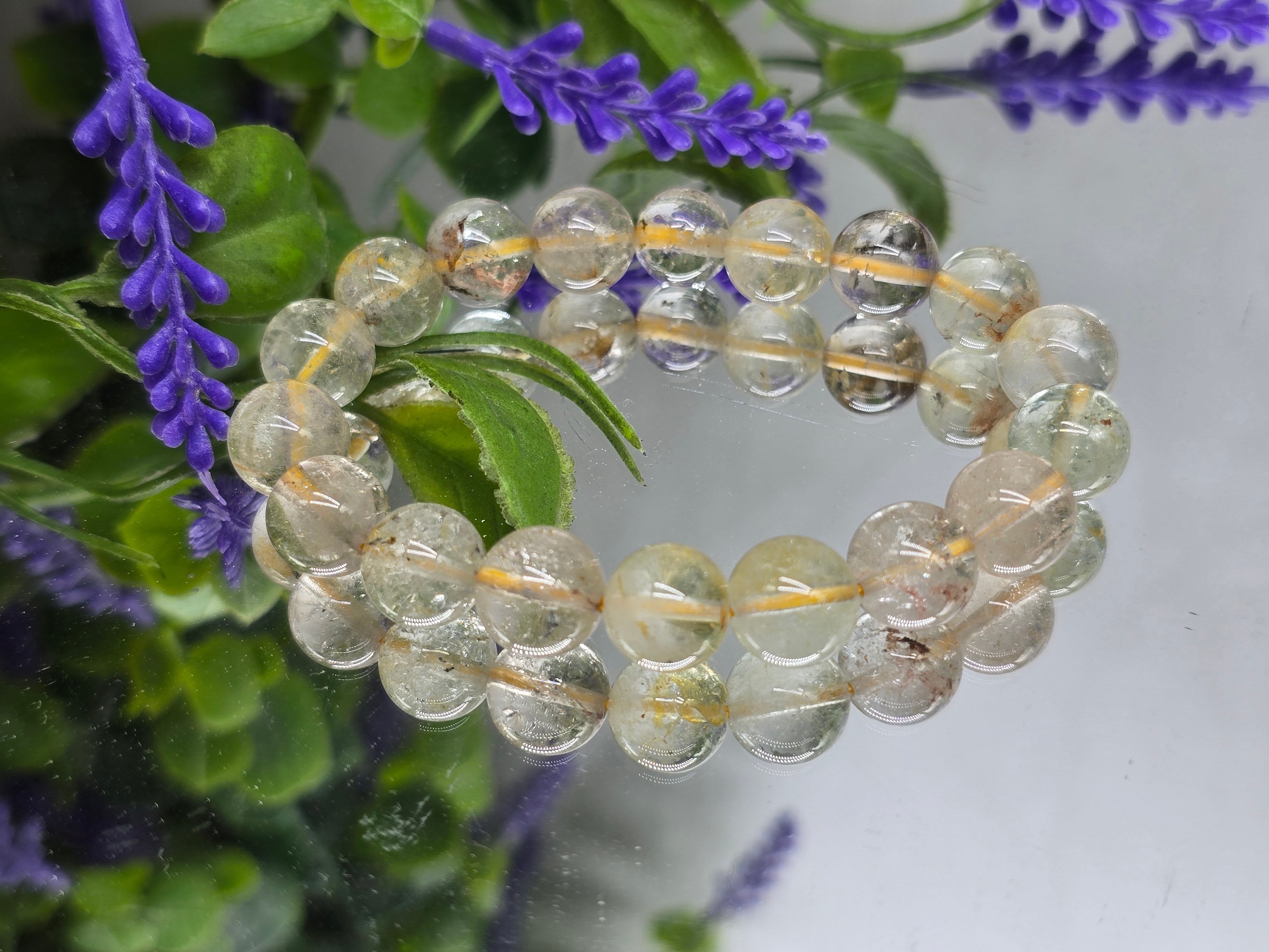 Genuine Natural Champagne Topaz Bracelet 10mm | High-Grade Golden Topaz Crystal Bracelet for Abundance & Confidence Crystal Wellness