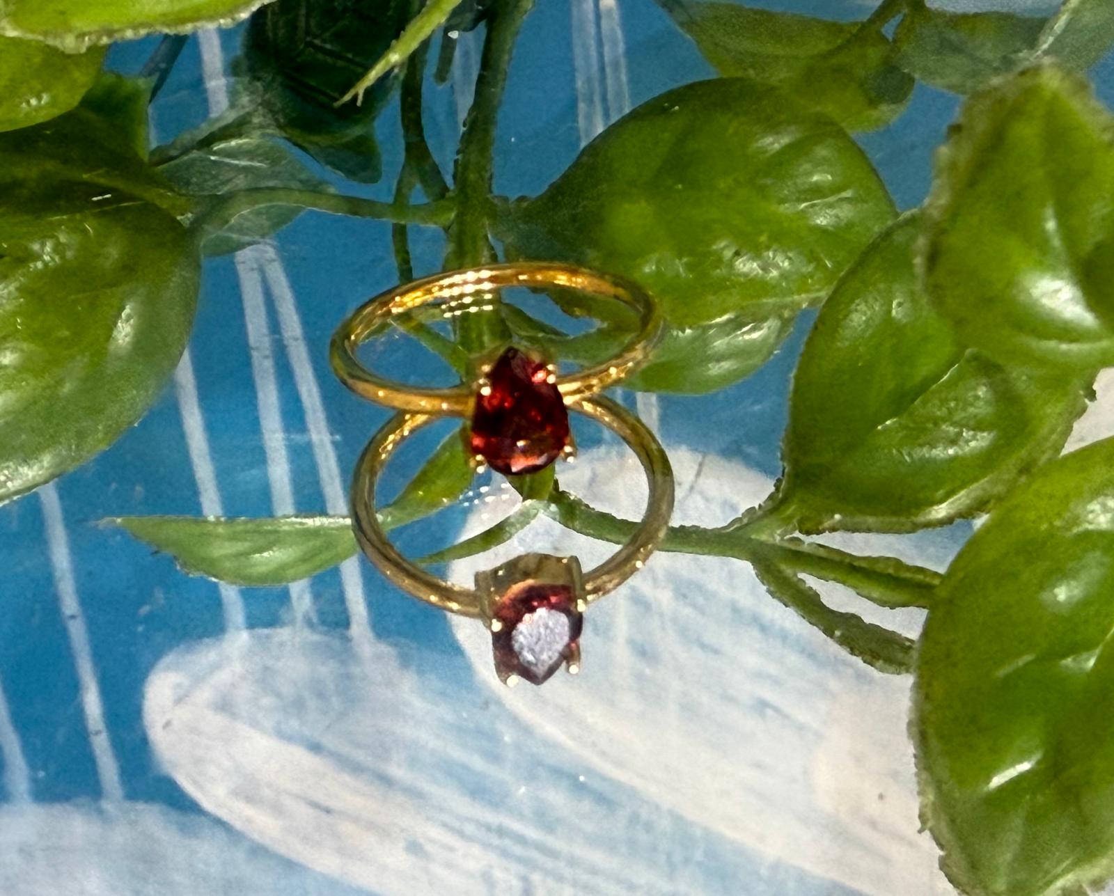 Garnet 925 Sterling Silver Ring – Size US 8 / AUS P Crystal Wellness