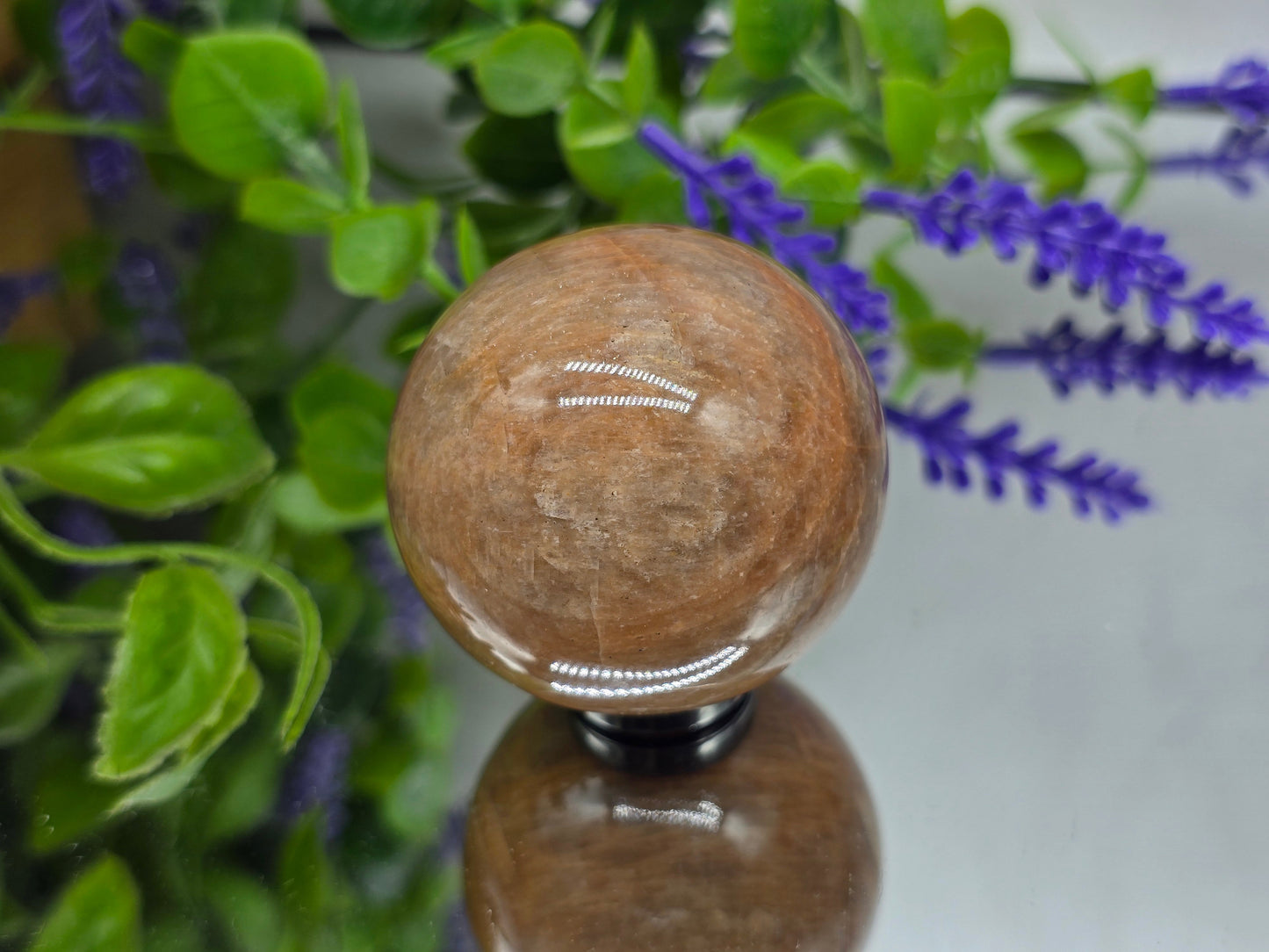 Peach Moonstone Sphere – Stone of Divine Feminine Calm & Emotional Renewal Crystal Wellness