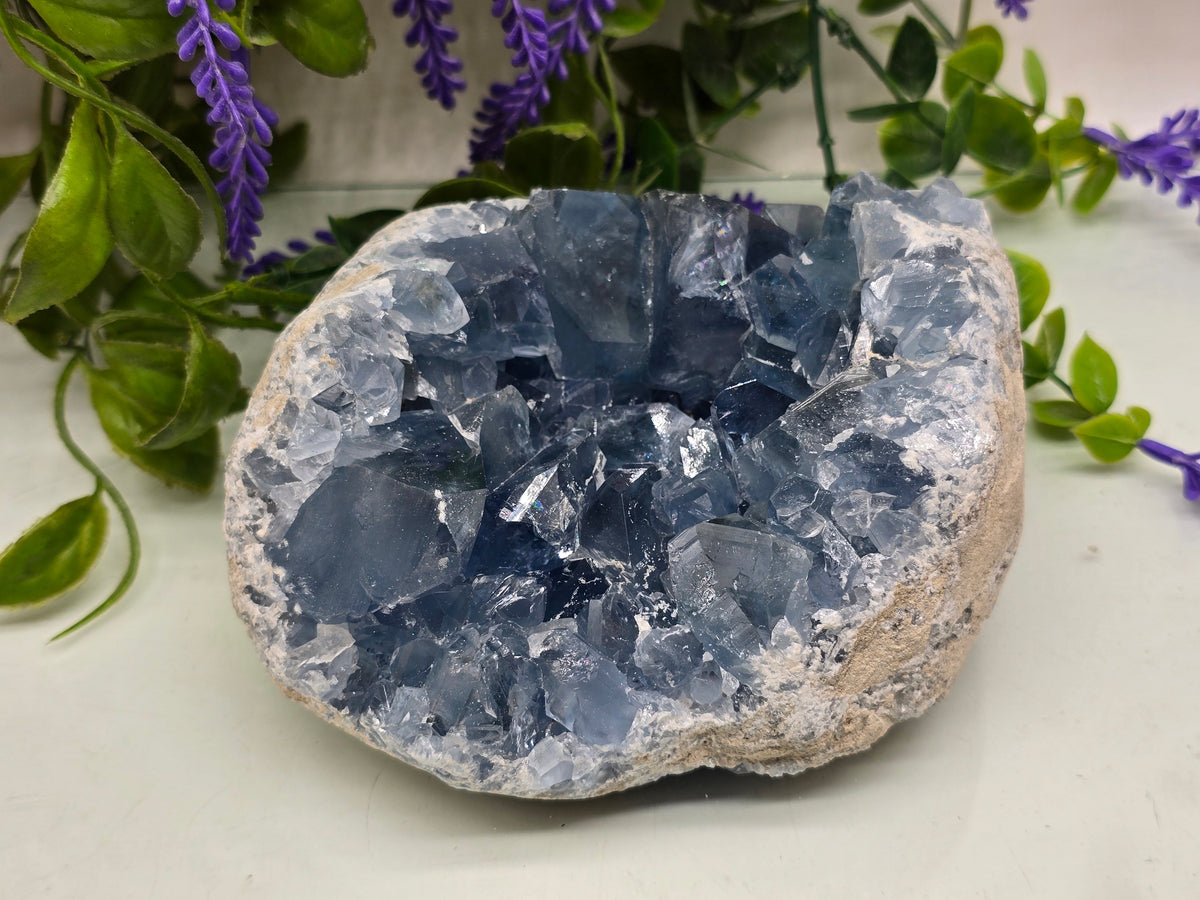 Celestite Geode High Grade – Stone of Divine Peace, Angelic Connection & Inner Harmony | 1.8kgs Crystal Wellness