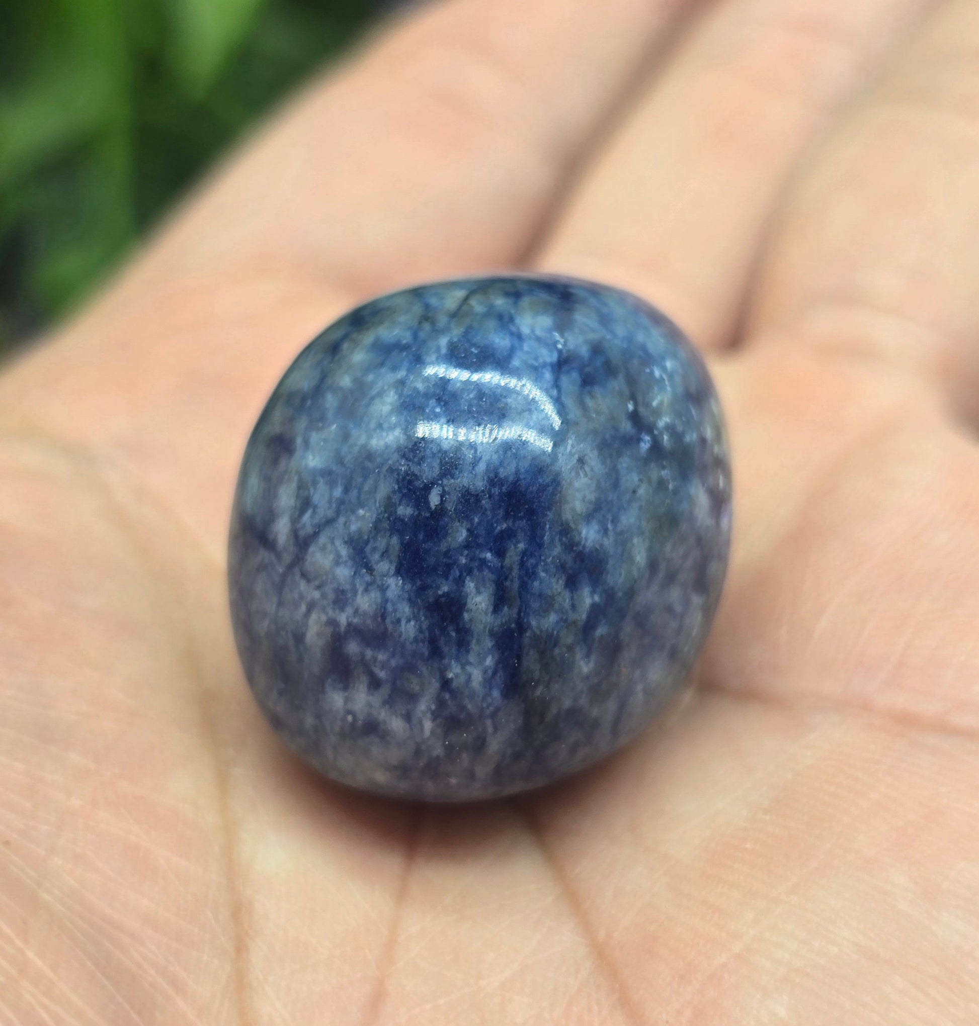 Blue Spot Jasper Tumbled Stone Crystal Wellness