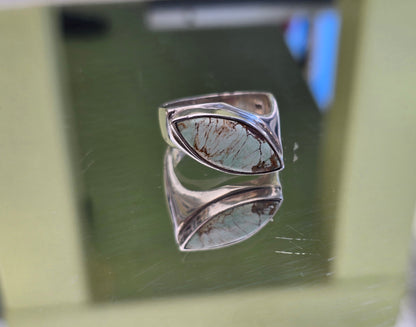 Variscite 925 Sterling Silver Ring Size 8 — Stone of Insight & Peace Crystal Wellness