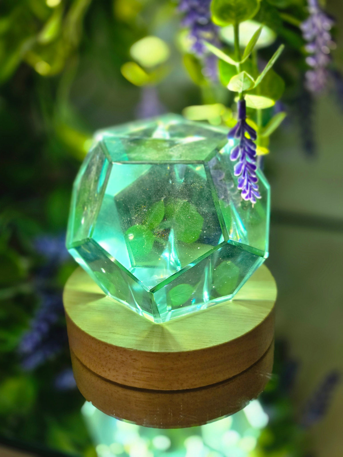 Man-Made Blue Obsidian Geometric Freeform – Crystal of Calm & Clear Vision Crystal Wellness