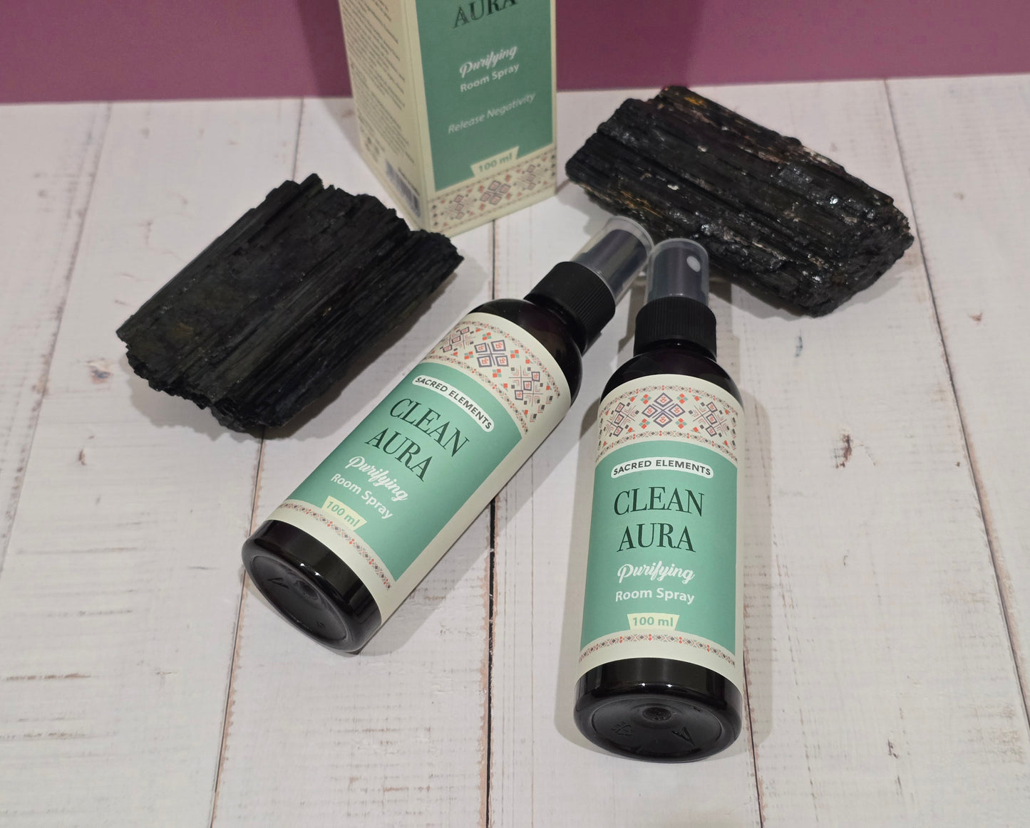 Clean Aura Smudge Spray 100ml Sacred Elements Crystal Wellness