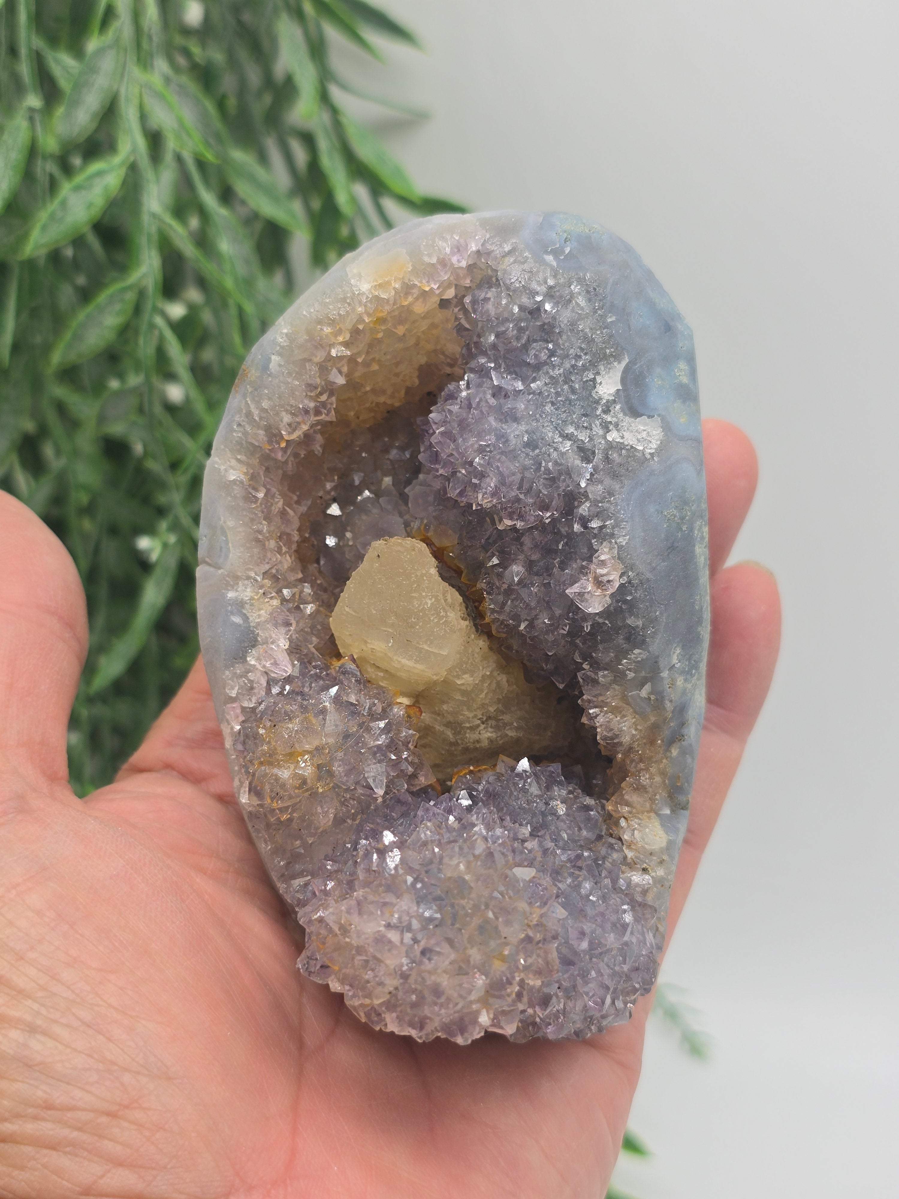 Rare Spirit Quartz with Calcite – 11x8x7cm | 0.5kg” Crystal Wellness