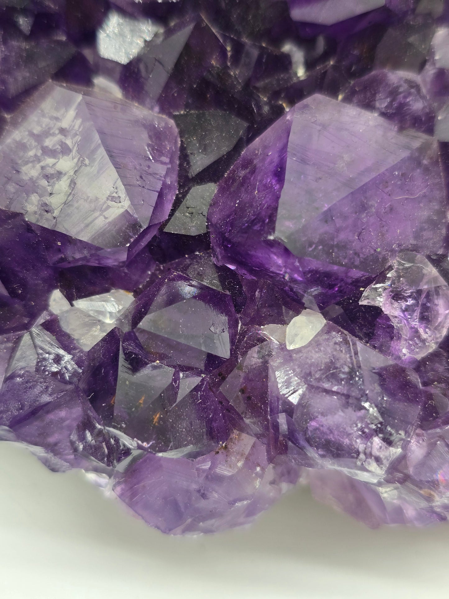 Amethyst Cluster with Calcite – Rare-AAAA Grade, 2kg Crystal Wellness