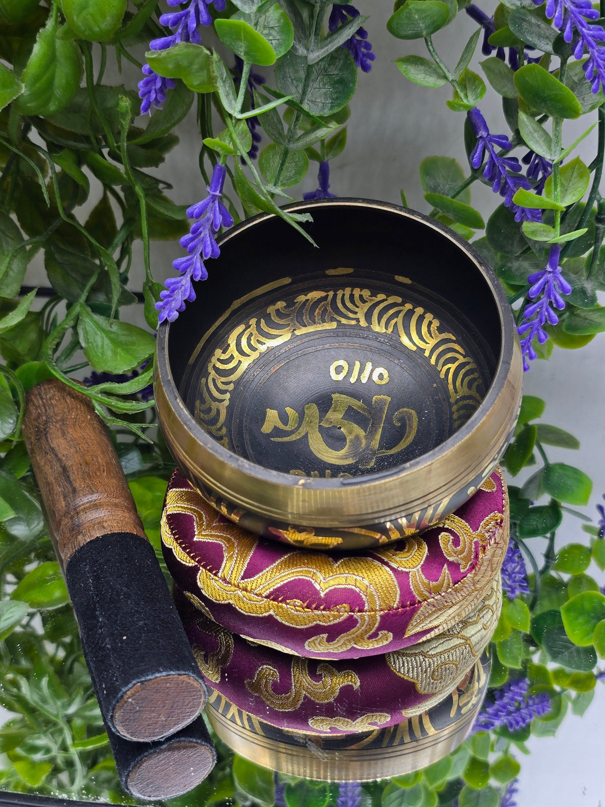 Tibetan Singing Bowl 4 Inch – Sound of Inner Peace, Compassion & Spiritual Awakening Crystal Wellness