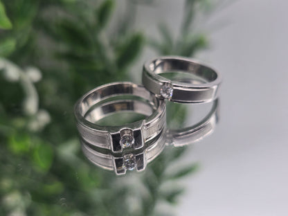 White Zircon Sterling Silver Ring – Pure Elegance, Pure Intention Crystal Wellness