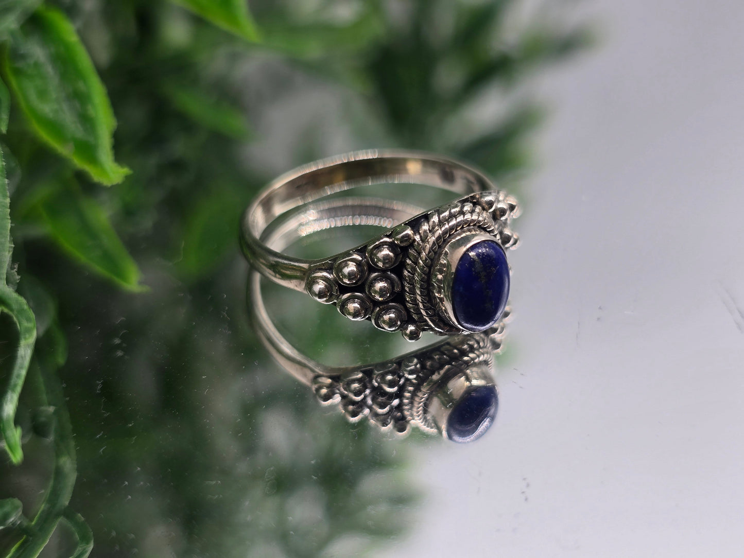 Lapis Lazuli 925 Sterling Silver Ring – Wisdom, Truth & Inner Peace Crystal Jewelry (Size 9) Crystal Wellness