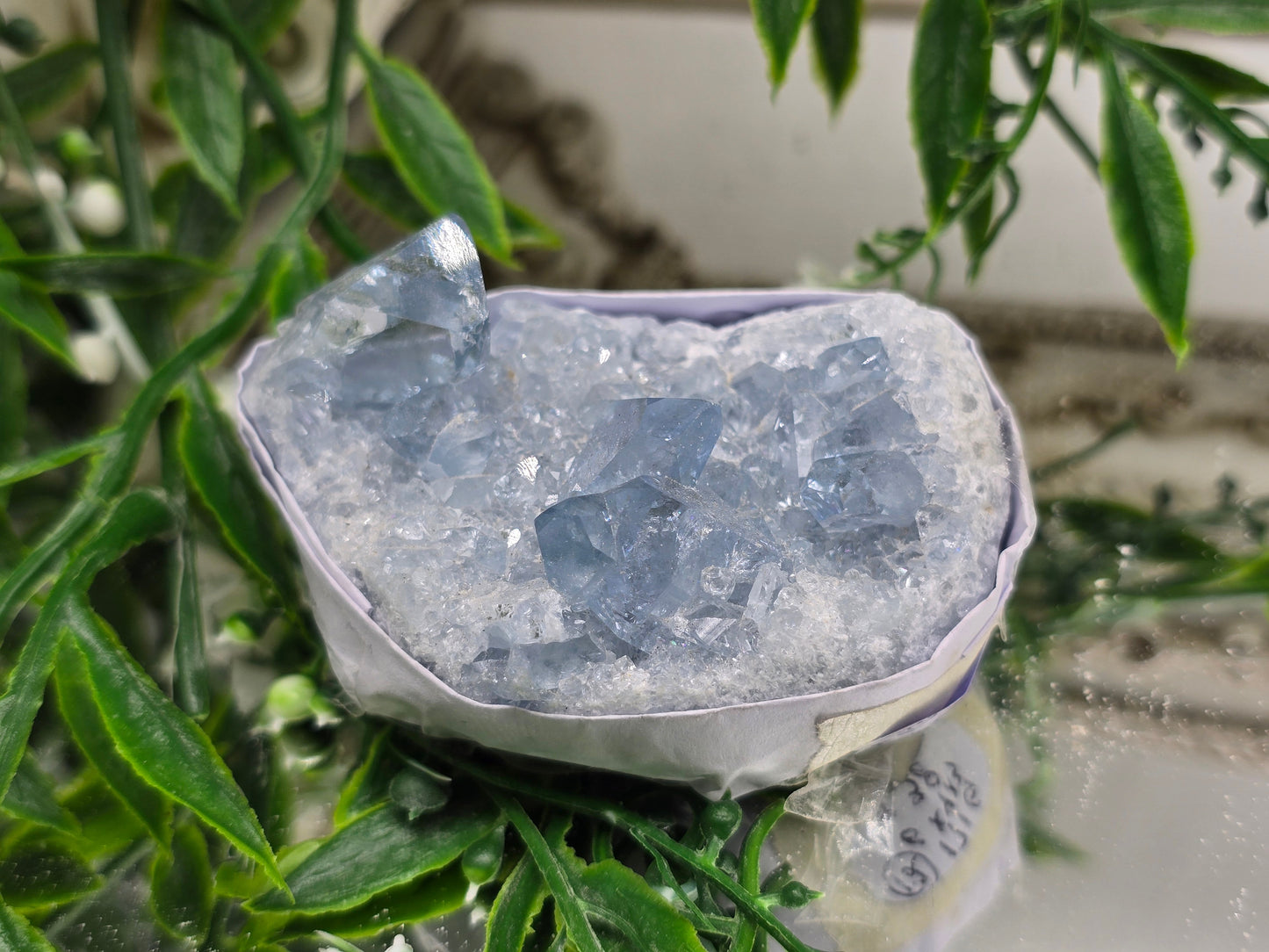 Natural Celestite Cluster – Madagascar | Angelic Communication, Peace & Spiritual Connection Crystal Wellness
