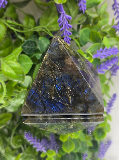 Labradorite “Stone of Transformation & Protection” Pyramid Crystal Wellness