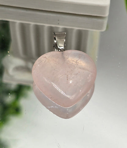 Variety Crystal Heart Pendant | Healing Crystal Necklace for Love, Balance & Daily Energy Crystal Wellness