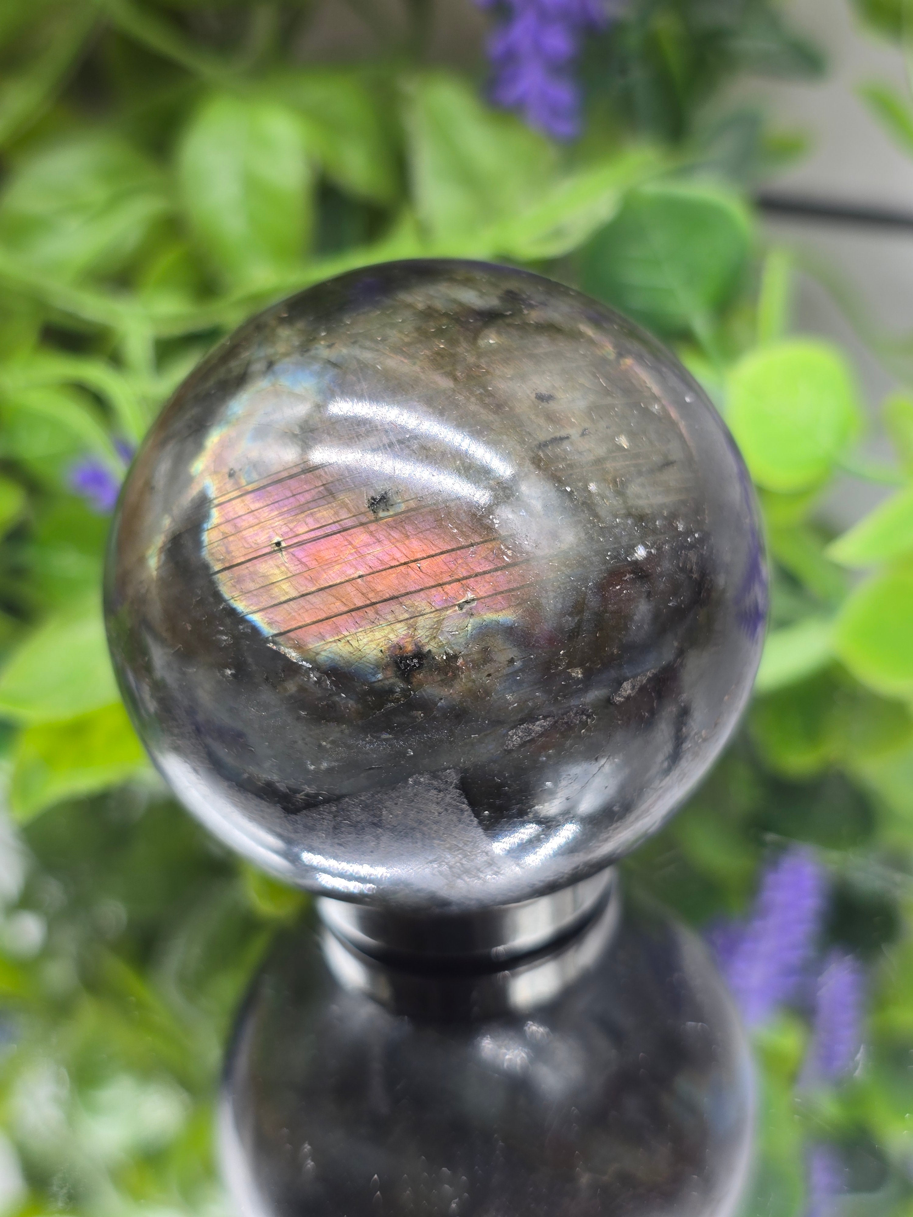 Labradorite Sphere — Stone Of Transformation, Intuition & Protection Crystal Wellness