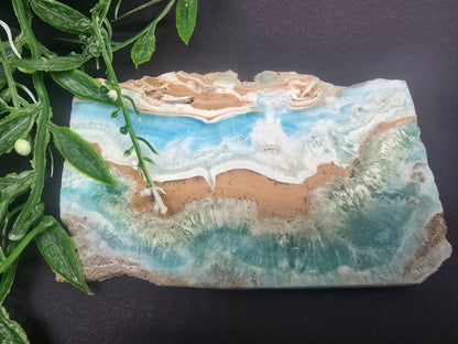 Caribbean Blue Calcite Slabs Crystal Wellness
