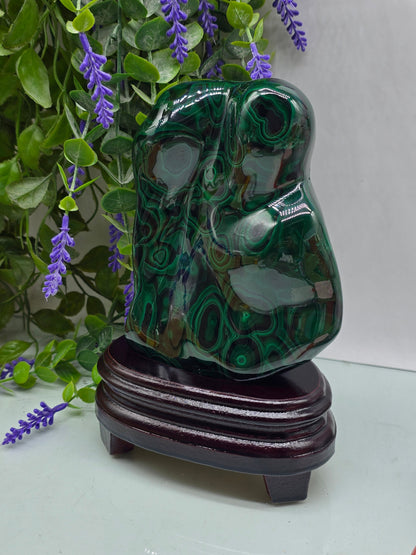Premium Malachite Freeform 1.4kgs 20x11x5cm – Stone of Transformation & Protection Crystal Wellness