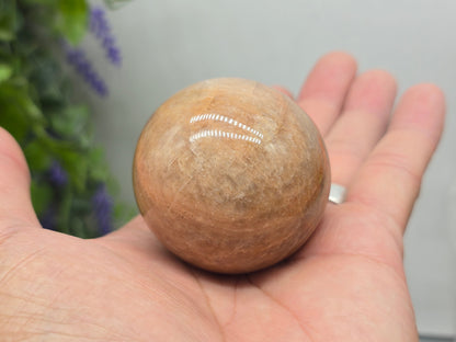 Peach Moonstone Sphere – Stone of Divine Feminine Calm & Emotional Renewal Crystal Wellness